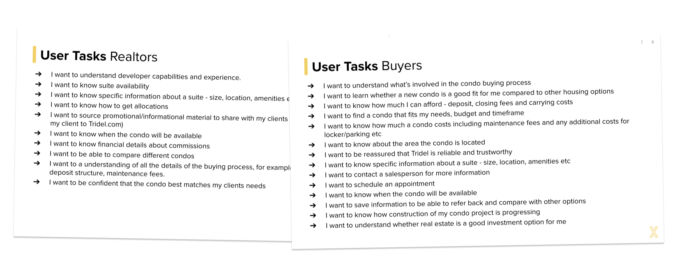 Tridel User Tasks – B&R